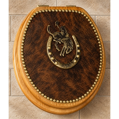 Cowhide Toilet Seat Cover
